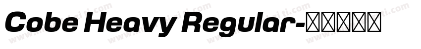 Cobe Heavy Regular字体转换